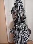 Страхотен зебров дамски шлифер, снимка 6