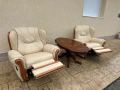 Кожени кресла с релакс механизъм, снимка 2