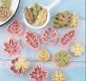 8 броя резци листа клен детелина резци за бисквитки фондан тесто , снимка 3