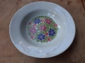 Български порцелан чиния шарена, снимка 1