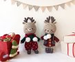 Коледни еленчета, играчки за деца, коледен подарък за дете, ръчна изработка, плетени играчки, снимка 2