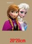 Голяма Елза Анна Замръзналото Кралство frozen щампа термо апликация картинка за дреха блуза чанта, снимка 3