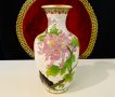 Китайска медна ваза Клоазоне,Cloisonne,маркирана. , снимка 2