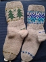 Вълнени чорапи с оригинални мотиви, снимка 1