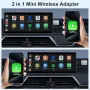 Нов Wireless CarPlay адаптер за кола iOS iPhone USB Type-C 2016+ автомобил, снимка 7