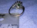 ПРЕКРАСЕН СКЪПОЦЕНЕН ПОСРЕБРЕН МЕДЕН АР НУВО ПРЪСТЕН с ЮВЕЛИРНО ФАСЕТИРАН ПЕРИДОТ и ЦИРКОНИ 37382, снимка 13