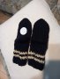 Ръчно плетени детски чорапи от вълна, ходило 14 см., снимка 1