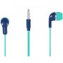 Слушалки с микрофон CANYON CNS-CEPM02GBL Синьо зелени тапи за уши, In-Ear Stereo Earphones, снимка 1 - Слушалки, hands-free - 30447239