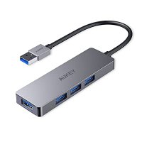 AUKEY USB 3.1 хъб, ултратънък 4-портов USB хъб от алуминий, съвместим с Mac, Surface Pro, PC​​, снимка 1 - Други - 38018764