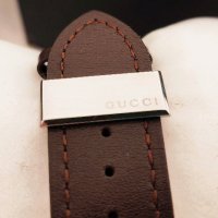 GUCCI G-Chrono XL Black Dial Brown Leather Men's Watch 44мм мъжки часовник като нов, снимка 12 - Мъжки - 39367413