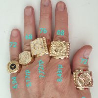 Златни мъжки пръстени-14К, снимка 1 - Пръстени - 40767893