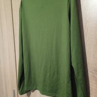 Маслено зелена тънка блуза с дълги ръкави, снимка 3 - Блузи с дълъг ръкав и пуловери - 40701435