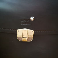 Продавам луксозна бизнес чанта Mont Blanc от естествена кожа , снимка 1 - Чанти - 44920227