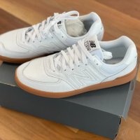 New Balance Кожени сникърси 574, бели, 42.5 EU, снимка 1 - Маратонки - 42324742