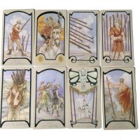 Елегантнo таро: Golden Art Nouveau Tarot & Etherial Visions & Egyptian Art Nouveau Tarot, снимка 11 - Карти за игра - 42293138