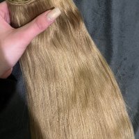Естествена коса на треси/Екстеншъни, снимка 5 - Аксесоари за коса - 44385584