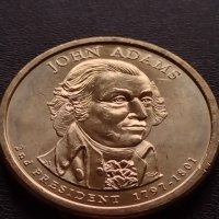 Възпоменателна монета JOHN ADAMS 2 президент на САЩ (1797-1801) за КОЛЕКЦИЯ 37757, снимка 5 - Нумизматика и бонистика - 40764133