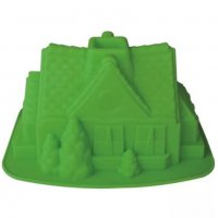 3D къща гигант силиконова форма калъп за кекс сладкиш десерти, снимка 1 - Форми - 33703460