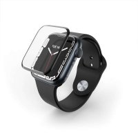 FULL GLUE пълнопокриващ протектор за Apple Watch 4 5 6 SE 44mm, снимка 2 - Фолия, протектори - 39259080
