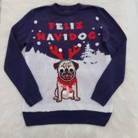Коледен пуловер H&M размер М/Л, снимка 4 - Пуловери - 38596744