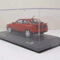 Audi S2 Coupe 1992 - мащаб 1:43 на Solido моделът е нов в PVC дисплей-кейс, снимка 8 - Колекции - 42726979