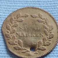 Рядка монета немски жетон 1851г. Уникат за КОЛЕКЦИОНЕРИ 13707, снимка 1 - Нумизматика и бонистика - 42685579