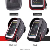 Държач за телефон за планински велосипед Водоустойчива чанта със сензорен екран Аксесоари за смартфо, снимка 3 - Аксесоари за велосипеди - 38331418