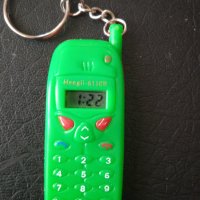 НОВ Електронен часовник ключодържател във формата на ретро мобилен телефон , снимка 2 - Джобни - 44246178