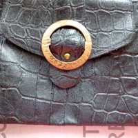 Черна чанта естествена кожа , снимка 8 - Чанти - 38335548