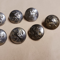Военни царски метални копчета Царство България - 11 броя, снимка 4 - Антикварни и старинни предмети - 44750197