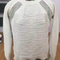 Бял пуловер, снимка 1 - Блузи с дълъг ръкав и пуловери - 34154835