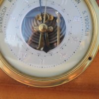 Немски барометър с термометър , снимка 3 - Антикварни и старинни предмети - 36890519