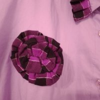 Много красива лилава риза голям размер, снимка 8 - Ризи - 37119117