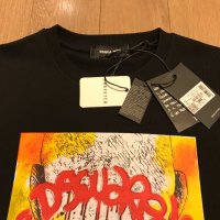 DSQUARED блуза, с щампа, черна, размери: S, M и XL, снимка 7 - Блузи - 42552440