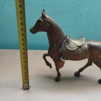 месингова статуетка-кон, снимка 2 - Други ценни предмети - 42110495