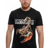 Нова мъжка тениска с дигитален печат на музикалната група Scorpions, снимка 5 - Тениски - 37699396