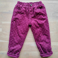 Подплатени панталонки от кадифе babyGO, снимка 1 - Детски панталони и дънки - 44933149