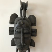 Стара африканска маска #1, снимка 6 - Антикварни и старинни предмети - 37230490