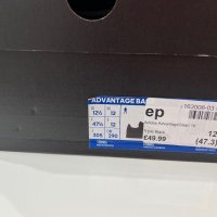 Черни кожени нови маратонки adidas номер 47,3, снимка 3 - Маратонки - 38299346