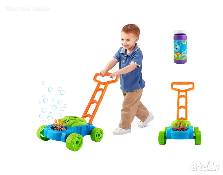 Машина за Сапунени Балончета - КОСАЧКА + Подарък бутилка с течност Мехурчета, снимка 1