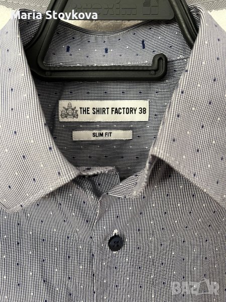 Мъжка риза-The Shirt Factory 38 спортно-елегантна Slim-Fit, снимка 1