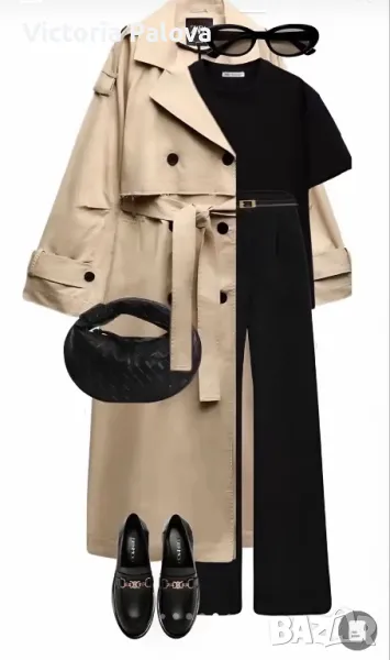 Ултрамодерен  тренчкот/шлифер   KINGSTYLE, снимка 1