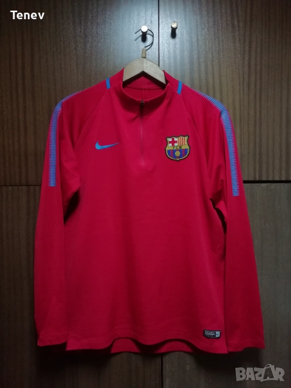 Barcelona Nike 1/4 zip оригинална блуза горнище Барселона , снимка 1