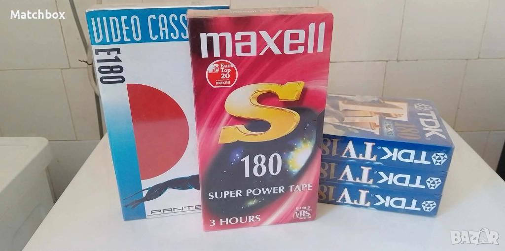 Нови видео касети 180 VHS 5 броя, снимка 1
