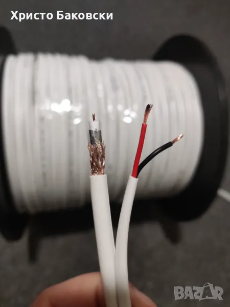 Коаксиален кабел RG59 + 2x0,5mm CU, снимка 1