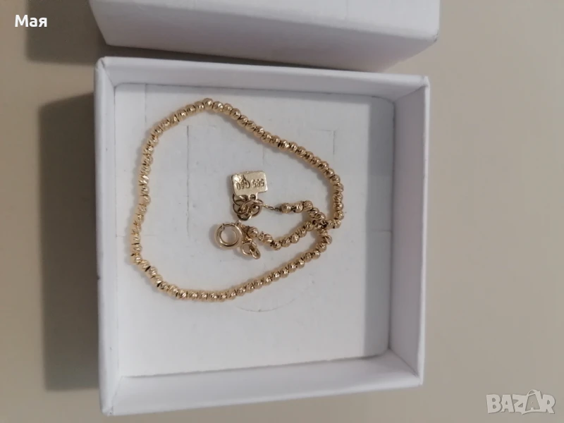Дамска гривна злато 14 к/проба 585, снимка 1
