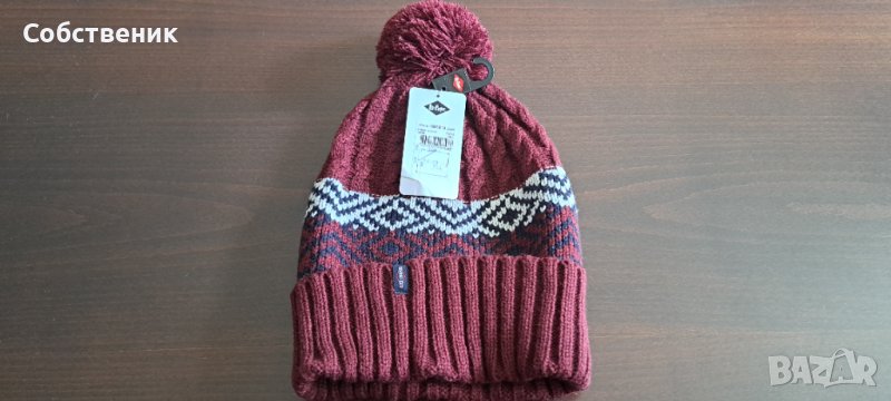НОВО с етикет lee cooper зимна топла шапка с помпон акрил, снимка 1