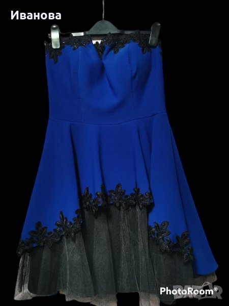Официална рокля - синя, снимка 1