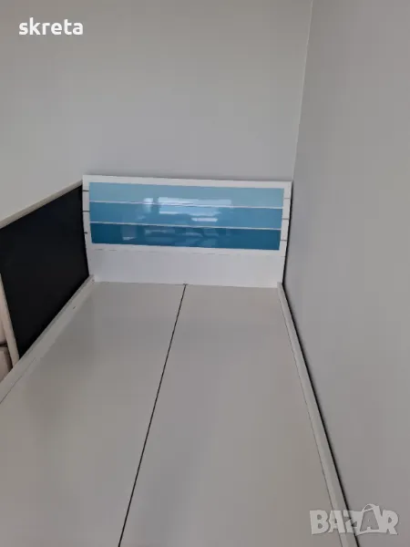 Легло спалня   мдф гланц 120 /190, снимка 1