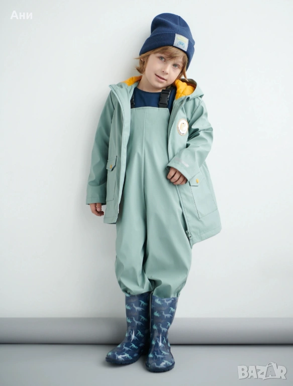 Непромокаеми панталон и яке за дъжд размер 116, снимка 1